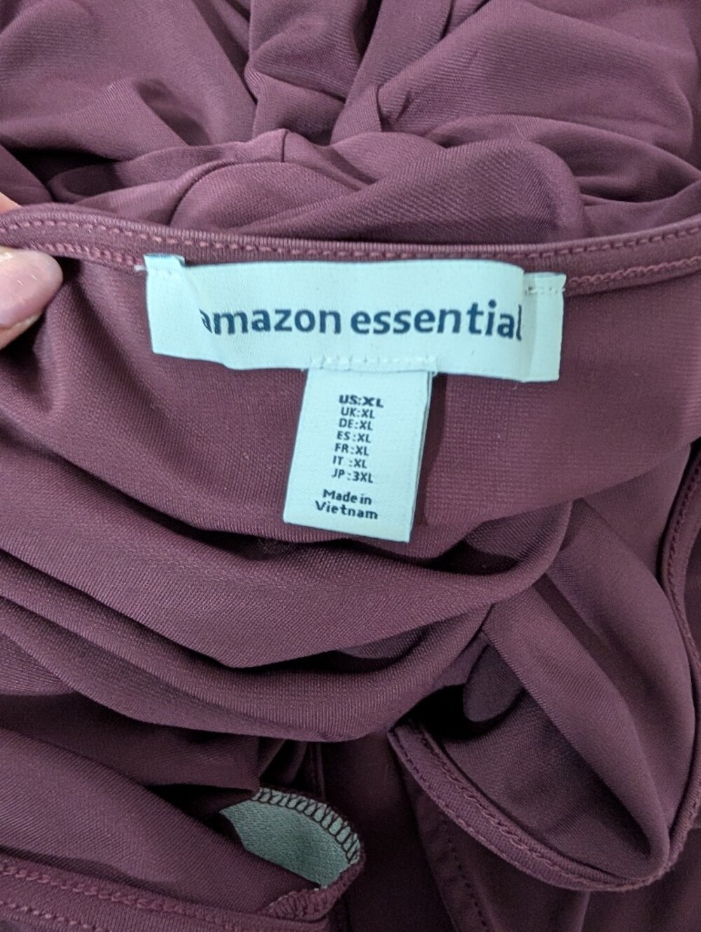 Purple True Wrap Dress Size XL - Picture 6 of 7